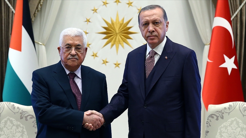 Erdoğan Filistin Devlet Başkanı Abbas ile görüştü