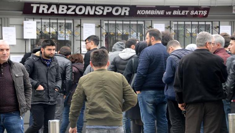 Trabzonspor - Fenerbahçe biletleri satışa çıktı, kuyruk oluştu