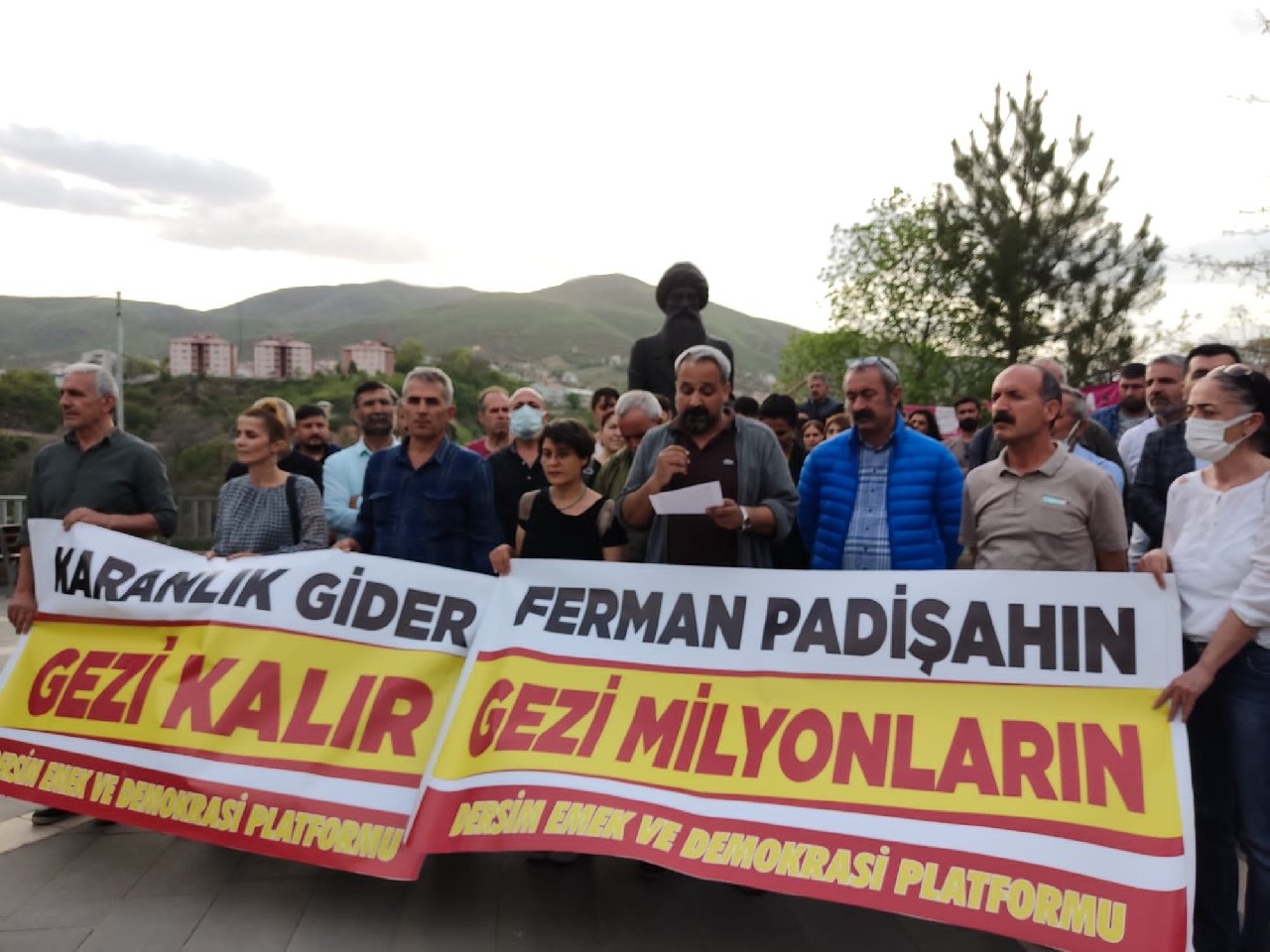 Tunceli’de Gezi kararına tepki: Ferman Padişahın, Gezi Milyonların