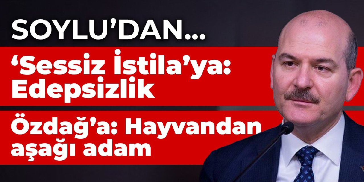 Süleyman Soylu: Sessiz İstila bir edepsizliktir