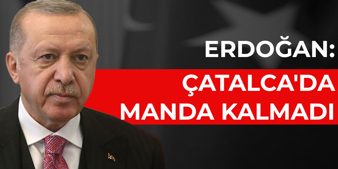 Erdoğan: Çatalca'da manda kalmadı