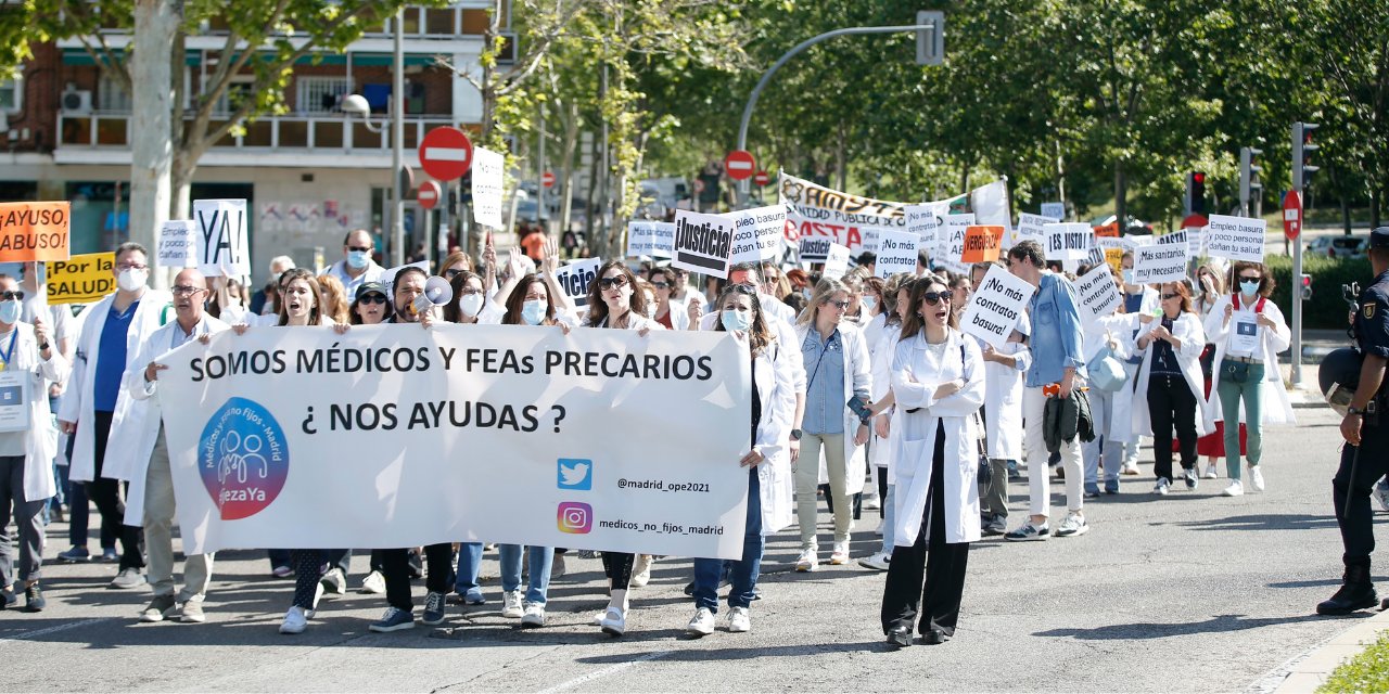 Madrid'de doktorlar süresiz grev başlattı