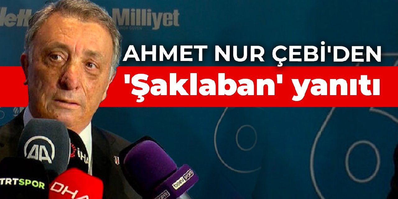 Ahmet Nur Çebi'den 'Şaklaban' yanıtı