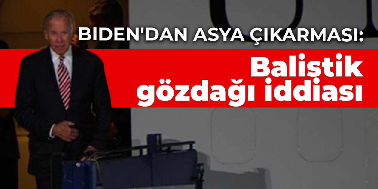 Biden'dan Asya çıkarması: Balistik gözdağı iddiası