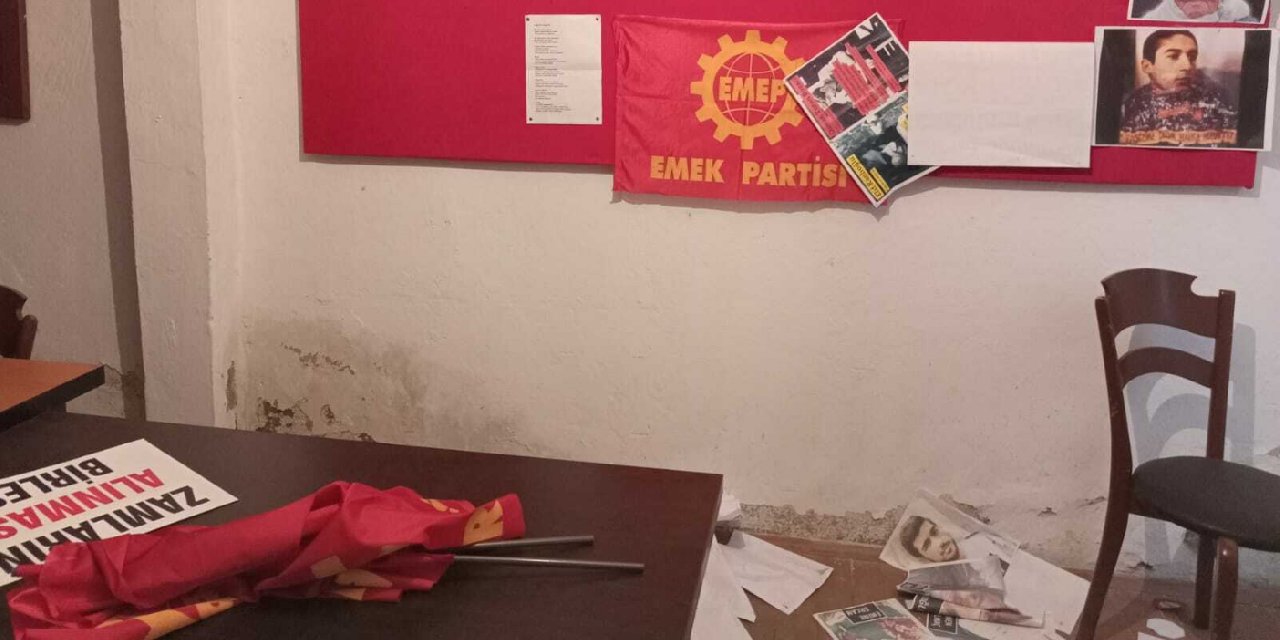 Rize’de, EMEP Fındıklı İlçe Başkanlığı’na saldırı