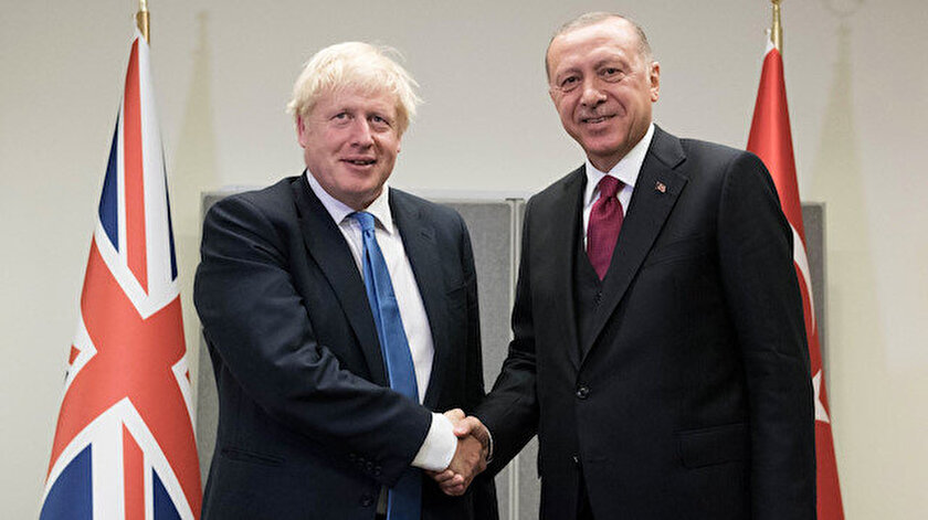 Erdoğan, Johnson'la görüştü
