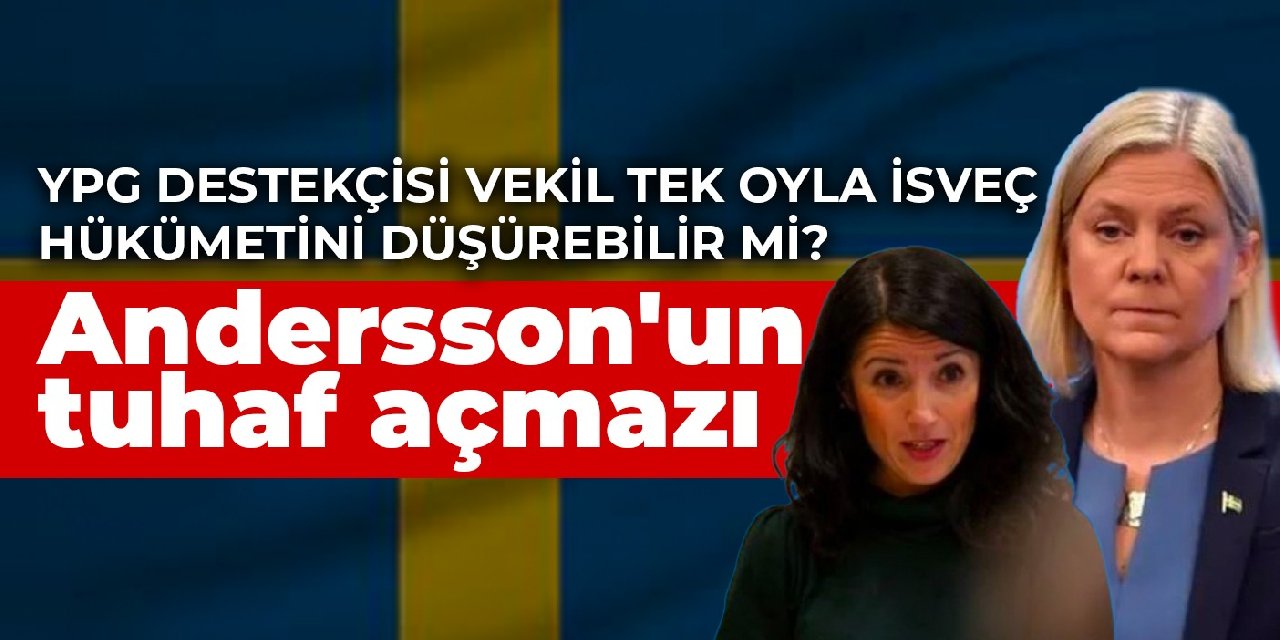 Andersson'un tuhaf açmazı: YPG destekçisi vekil tek oyla İsveç hükümetini düşürebilir mi?