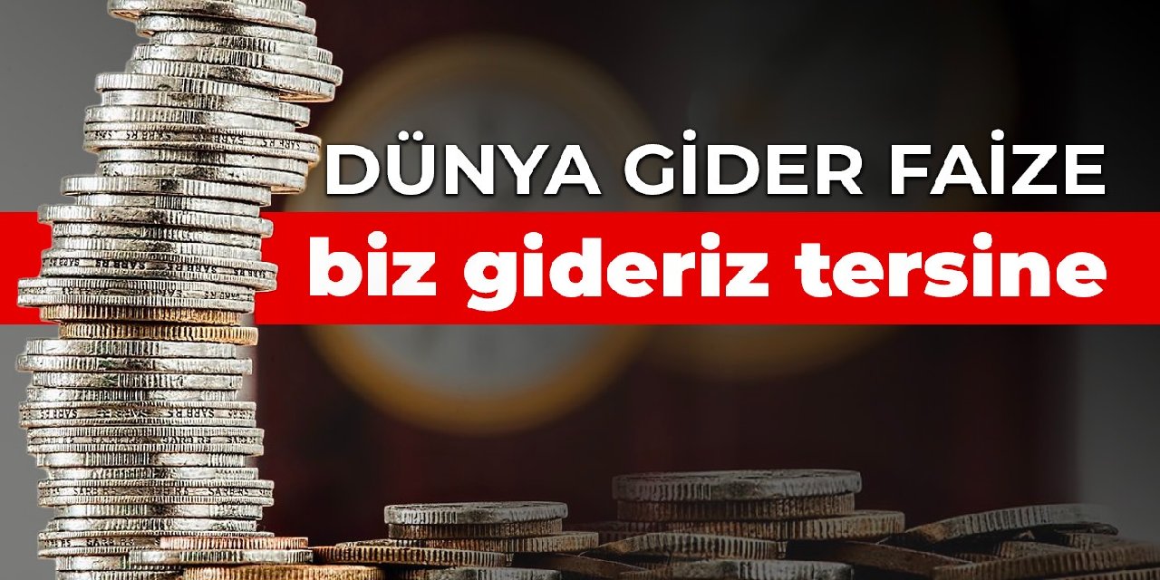Dünya gider faize, biz gideriz tersine