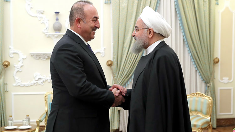 Çavuşoğlu Tahran'da! İran lideri Ruhani’den işbirliği mesajı