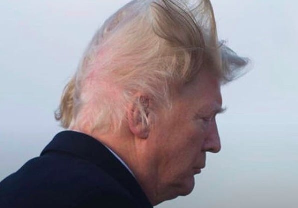 Trump'ın saçları gündeme damga vurdu!