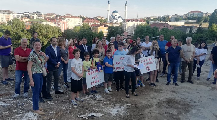 Vatandaşlardan Üsküdar Belediyesi'ne tepki! Park alanı imara açıldı
