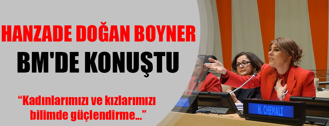 Hanzade Doğan Boyner, BM'de konuştu