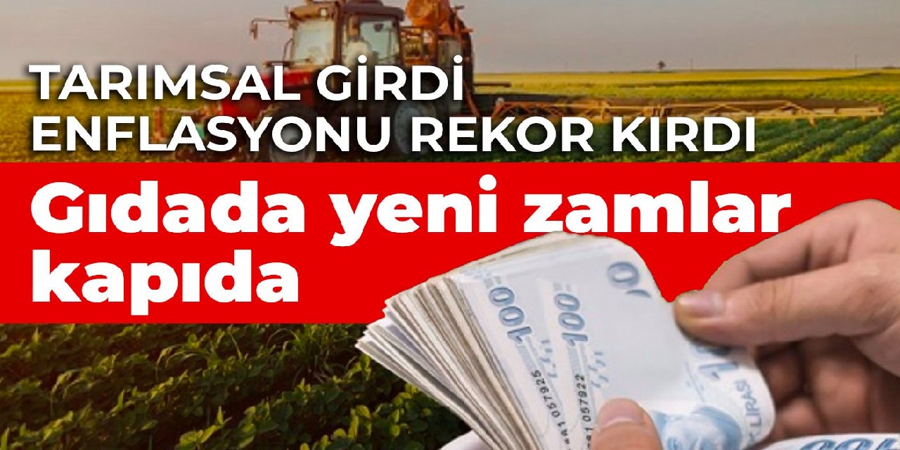 Tarımsal girdi enflasyonu rekor kırdı, gıdada yeni zamlar kapıda