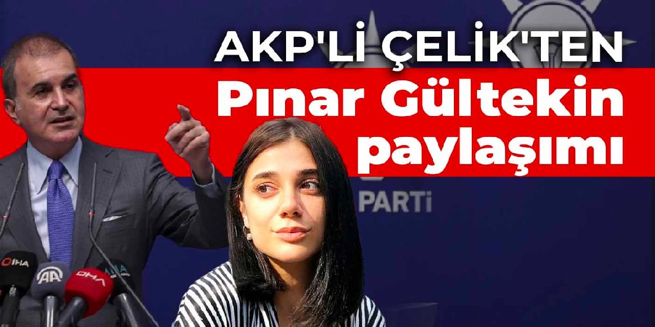 AKP'li Çelik'ten Pınar Gültekin paylaşımı: Süreç devam etmektedir
