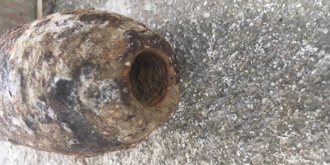 Mezarlıkta patlamamış top mermisi bulundu