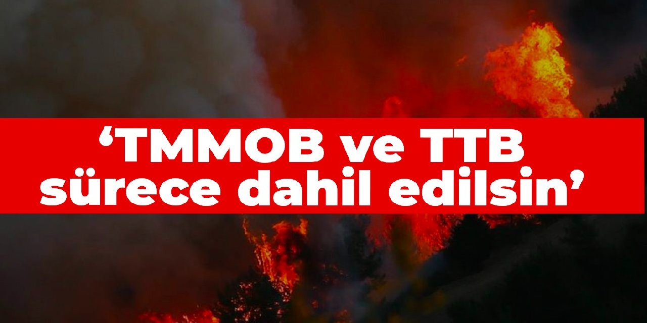 TTB'den orman yangınları için öneri