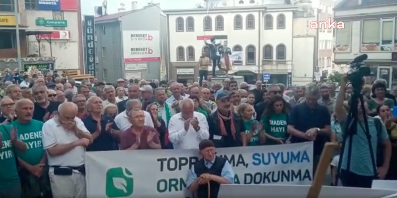 Artvin'de maden için orman kıyımına protesto