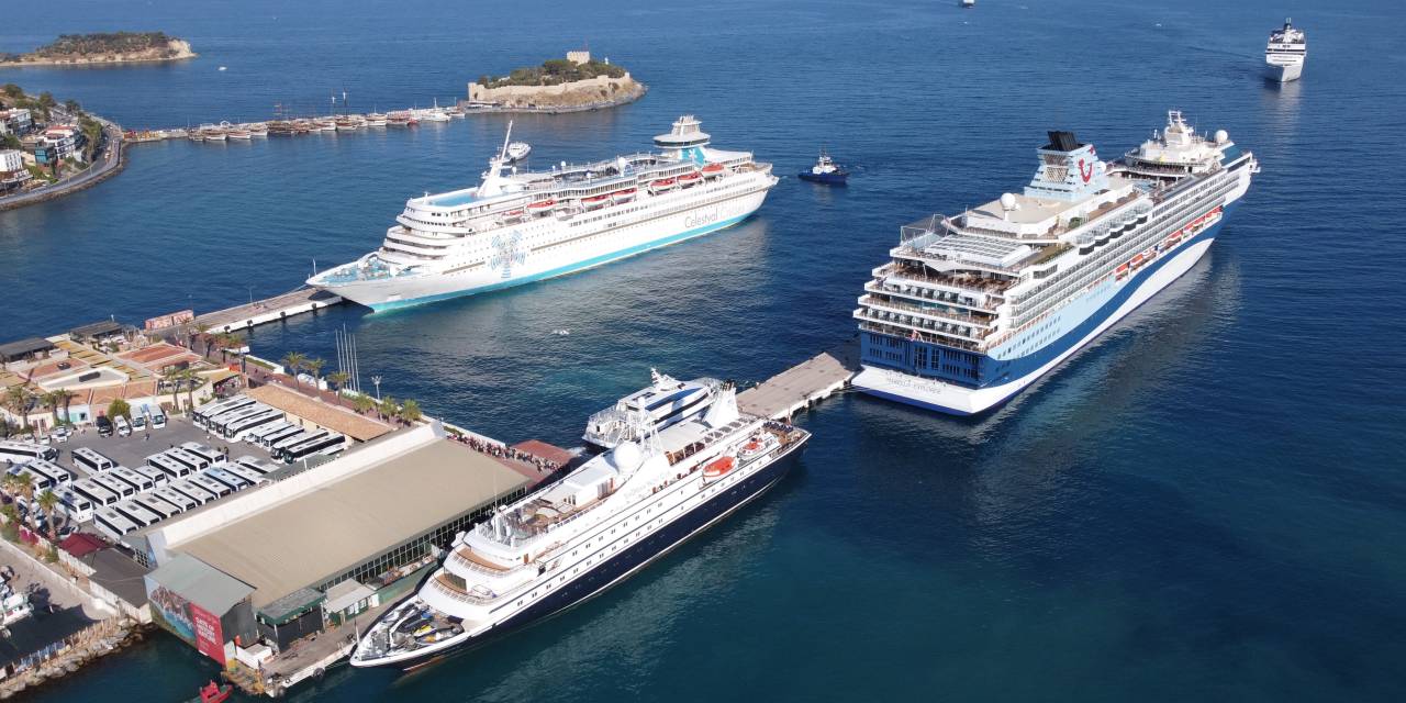 Kuşadası'na 2 günde 16 bin turist