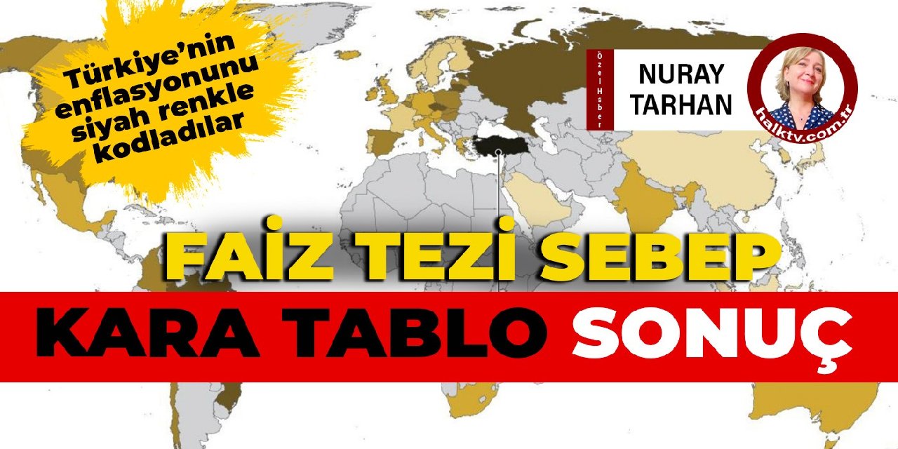 Türkiye'nin enflasyonunu siyah renkle kodladılar: Faiz tezi sebep, kara tablo sonuç