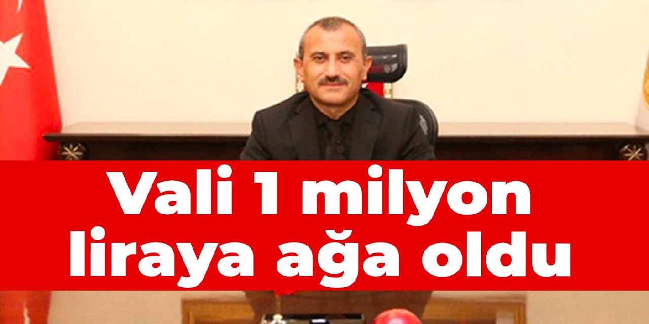 Vali Sonel 1 milyon liraya ağa oldu