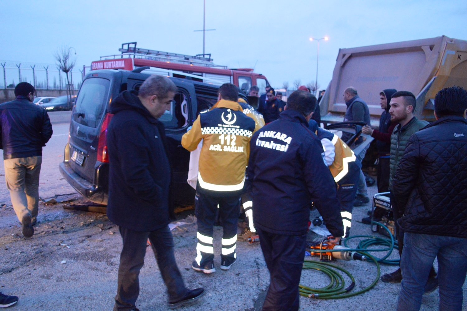 Ankara'da trafik kazası: 4 ölü, 1 yaralı