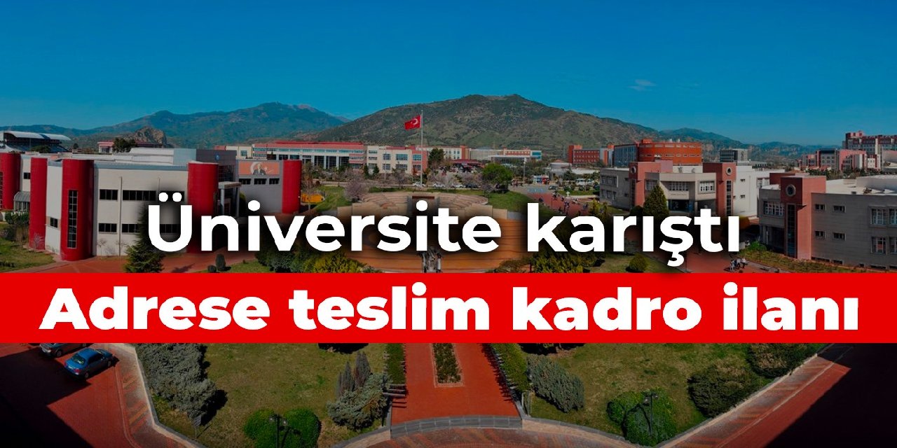 Adrese teslim kadro ilanı