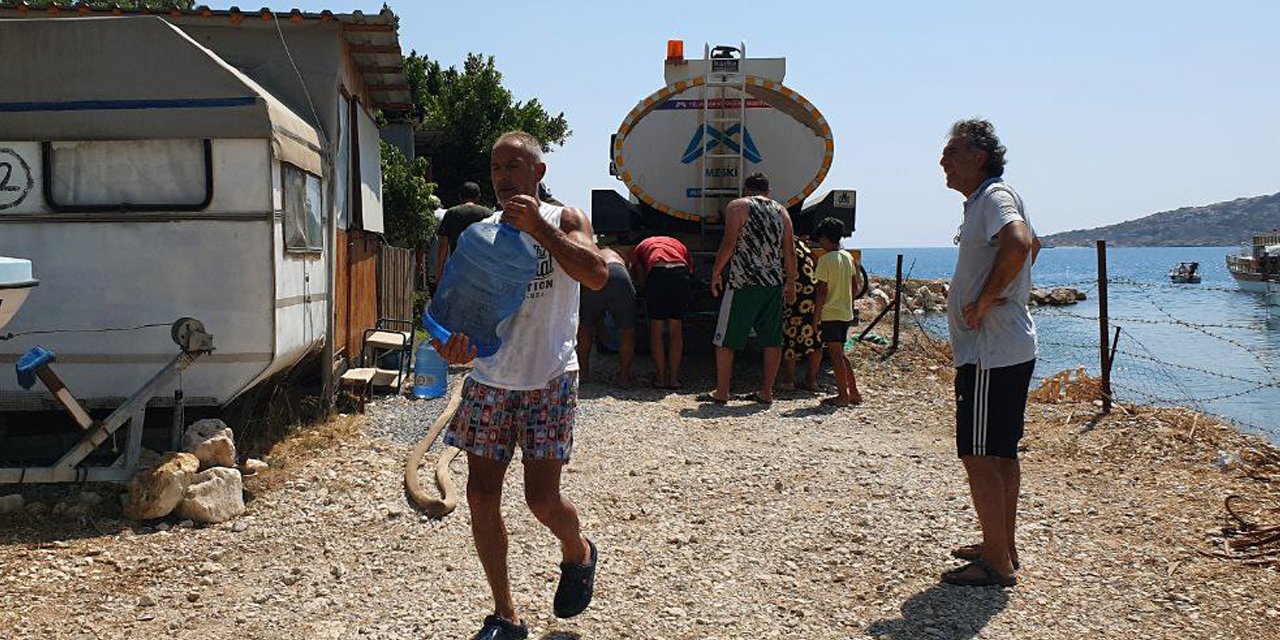 5 gündür suları akmayan kampçılar zor durumda