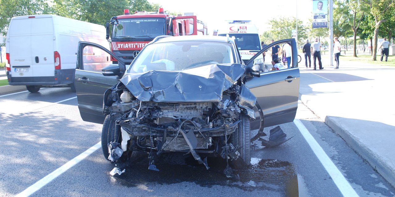 Maltepe'de kaza: 2 yaralı