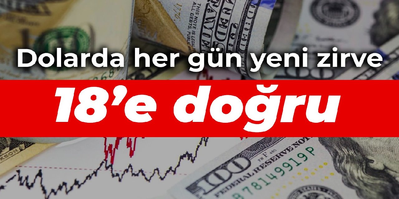 Dolarda her gün yeni zirve 17.83