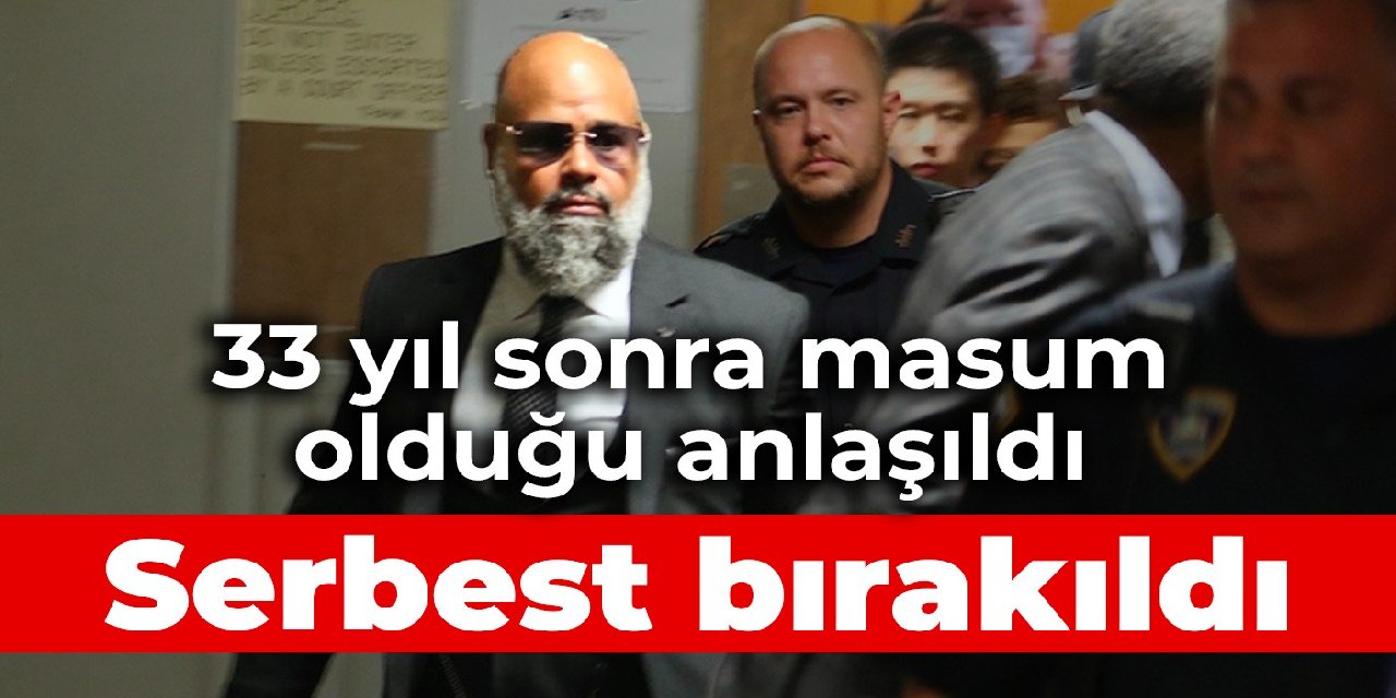 33 yıl sonra masum olduğu anlaşıldı: Serbest bırakıldı