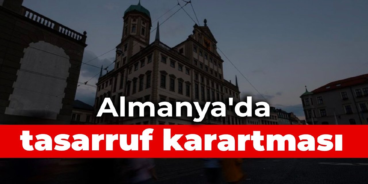 Almanya'da tasarruf karartması