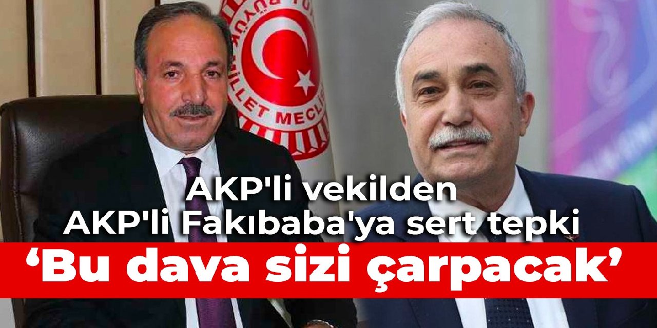 AKP'li vekilden AKP'li Fakıbaba'ya sert tepki: Bu kutlu dava sizi çarpacak