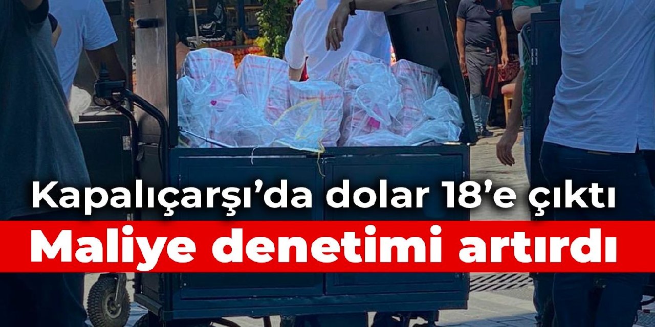 Kapalıçarşı’da dolar 18’e çıktı, Maliye denetimi artırdı