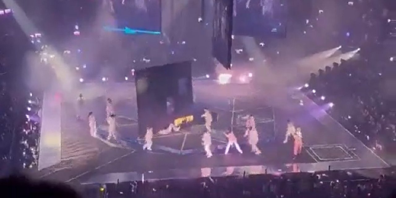 Konser sırasında dev ekran dansçının üzerine düştü