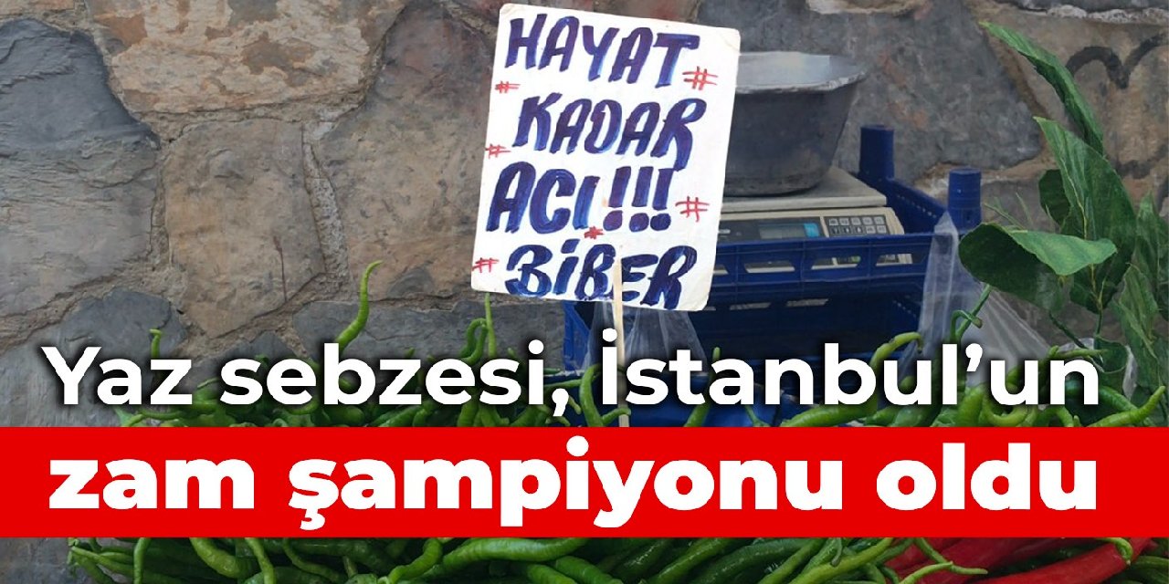 Yaz sebzesi, İstanbul'un zam şampiyonu oldu