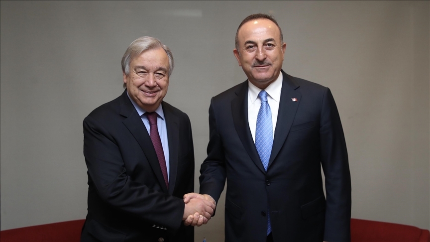 Bakan Çavuşoğlu, BM Genel Sekreteri Guterres ile görüştü