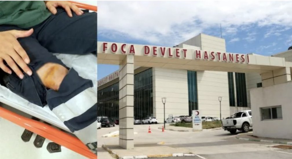 Sağlık çalışanının dizine makas sapladı, serbest bırakıldı