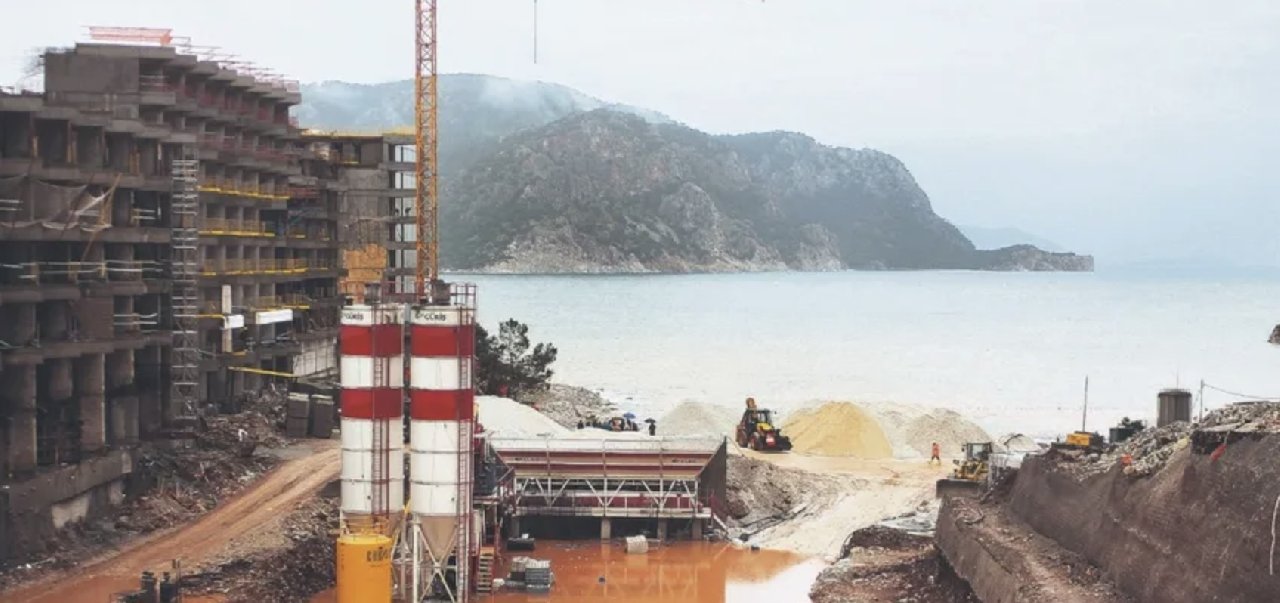 Kızılbük'te inşaat faaliyeti durduruldu