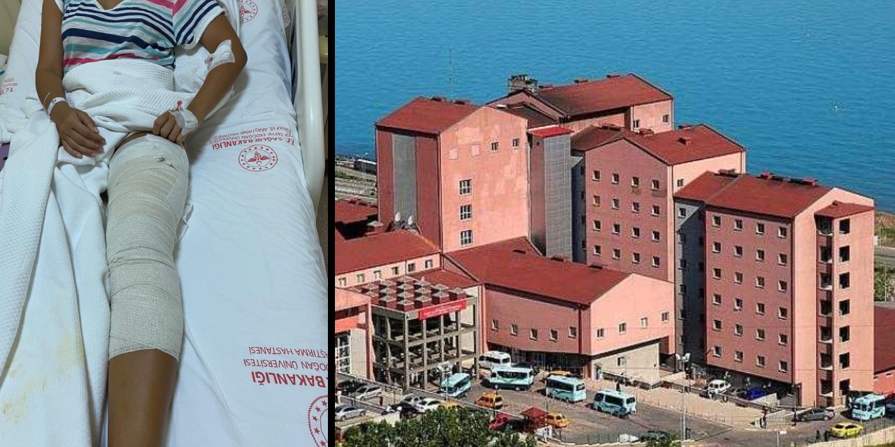 Rize'de denizde yüzerken yorgun mermi isabet etti