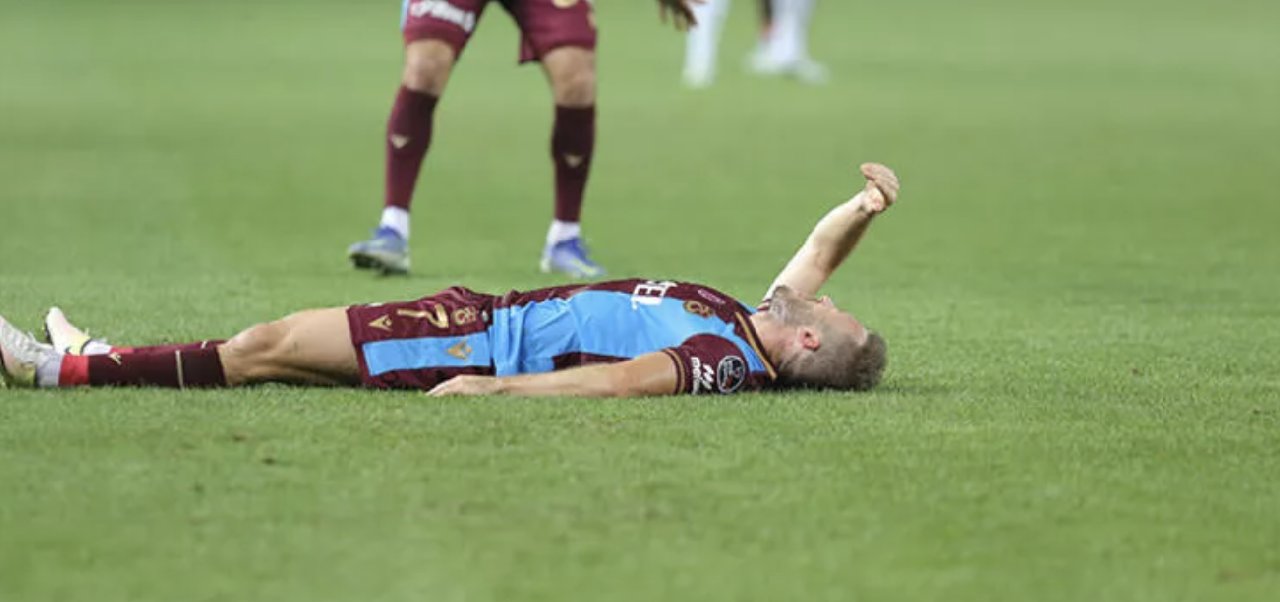 Trabzonspor'da Edin Visca hastaneye kaldırıldı