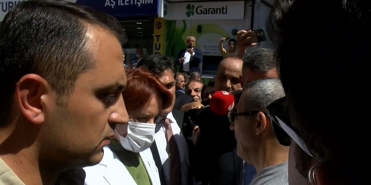 Esenyurt'ta Akşener'e provokasyon girişimi