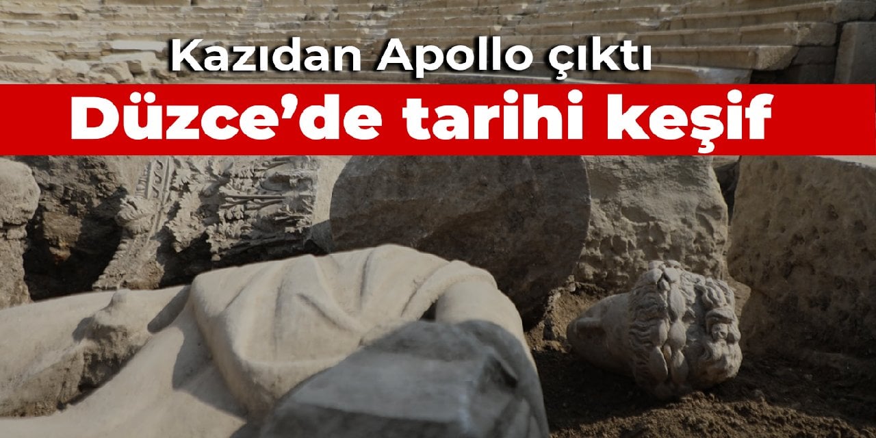 Düzce'de tarihi keşif: Kazıdan Apollo çıktı