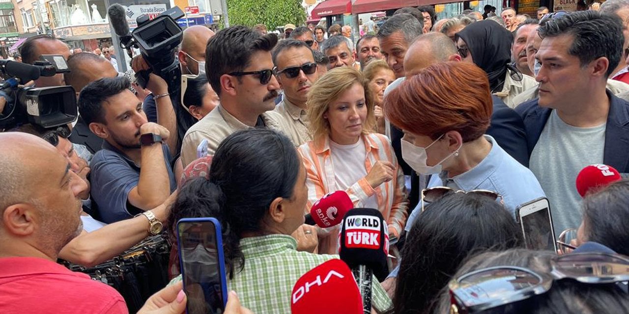 Meral Akşener, Küçükçekmece’de esnafı ziyaret etti