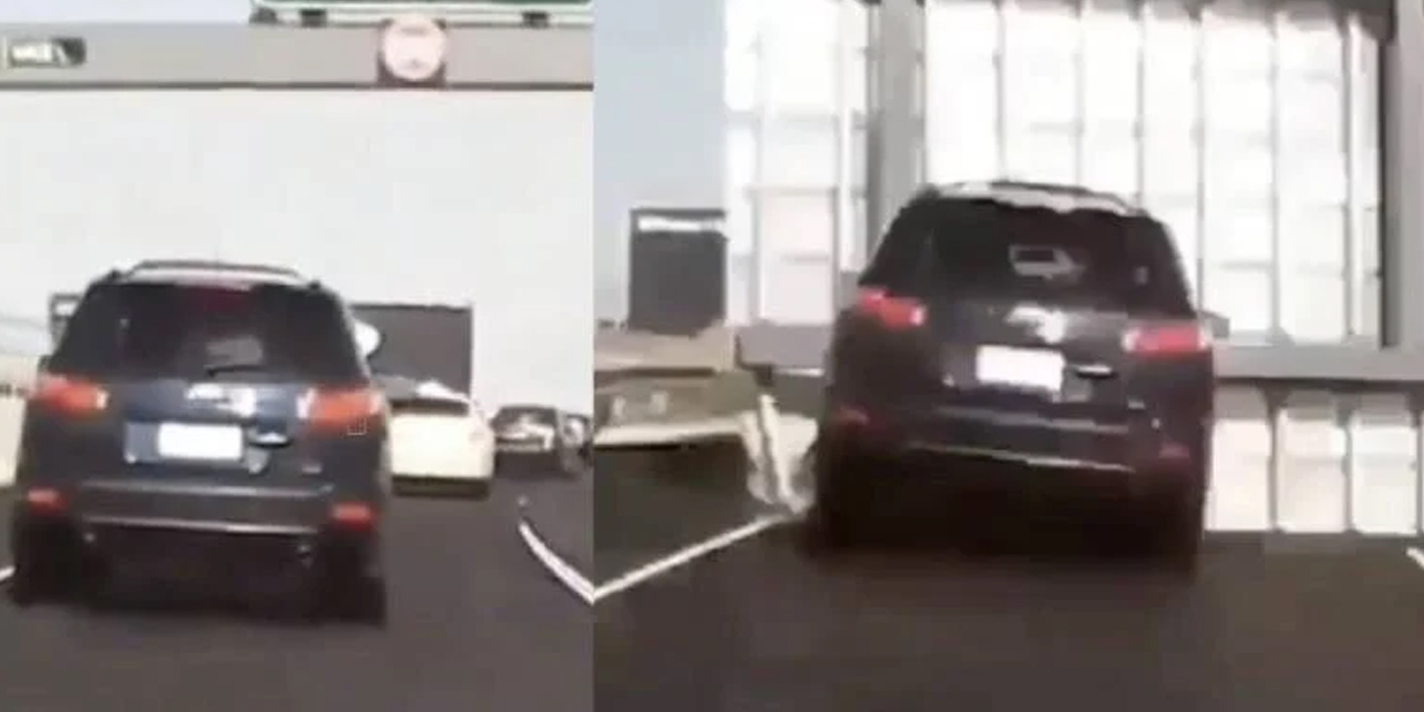 Trafik levhaları seyir halindeki aracın üzerine düştü
