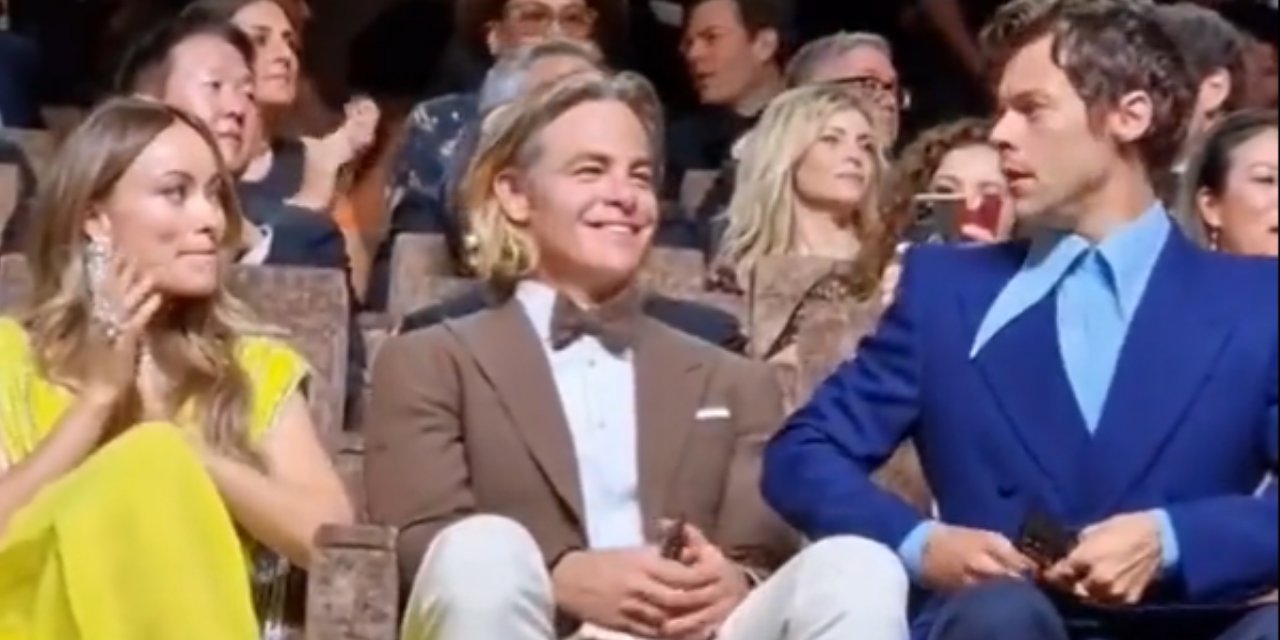 Harry Styles ve Chris Pine arasında tükürük gerginliği