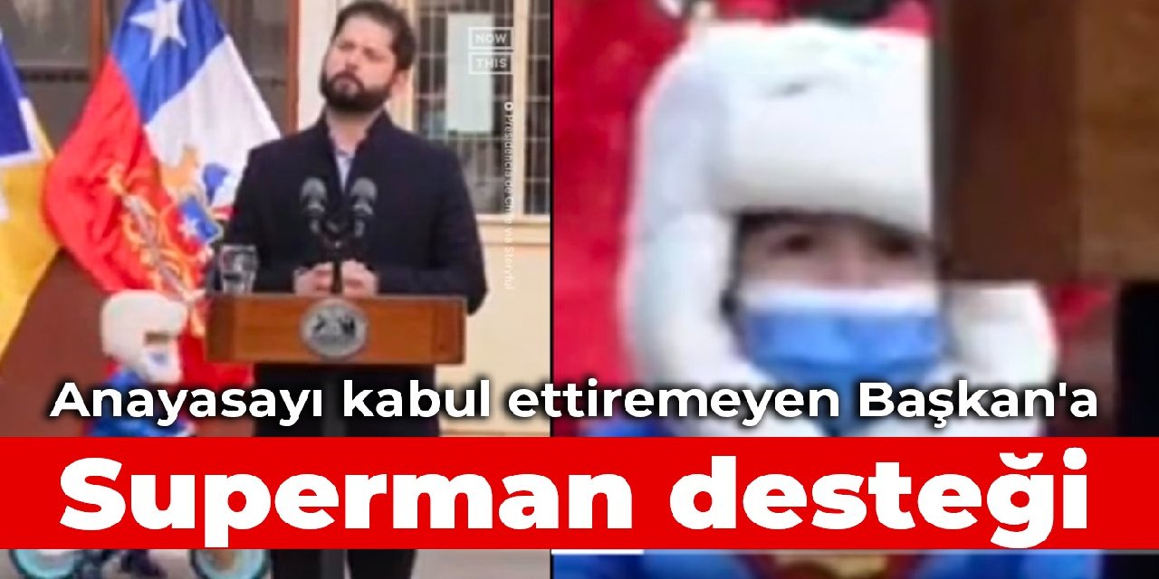 Anayasayı kabul ettiremeyen Başkan'a Superman desteği