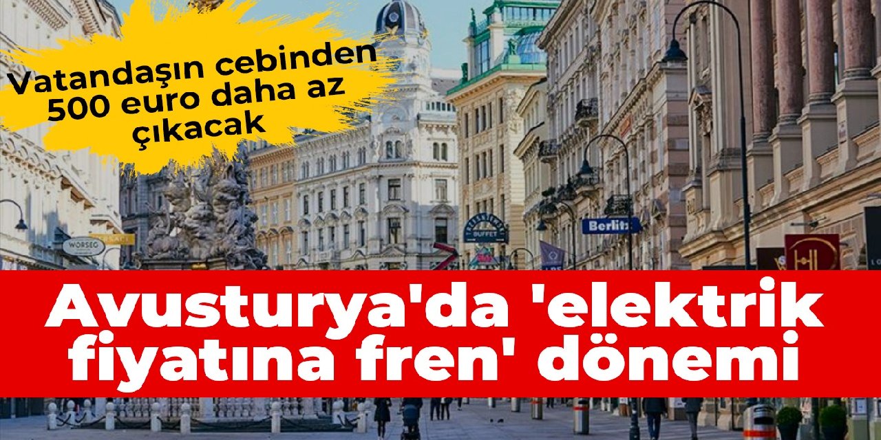 Avusturya'da 'elektrik fiyatına fren' dönemi