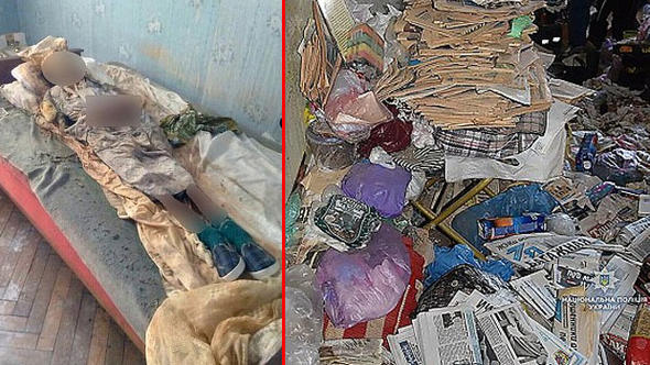 Çöp evde dehşete düşüren manzara! 30 yıl annesinin cesediyle yaşadı
