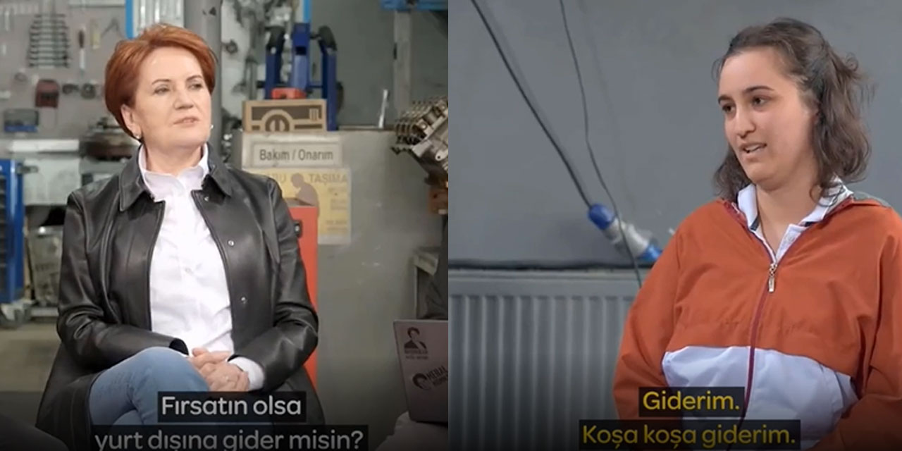 Akşener'in sorusuna 'Koşa koşa yurt dışına giderim' yanıtı verdi