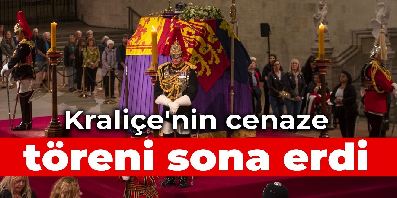 Kraliçe'nin cenaze töreni sona erdi